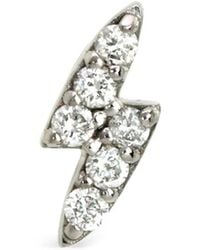 Lark & Berry - 14Kt Lightning Strike Diamond Stud Earring - Lyst