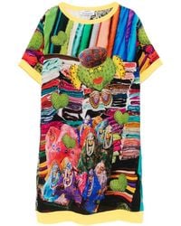 The Artistylist - Cactus-Print Short-Sleeve Mini Dress - Lyst