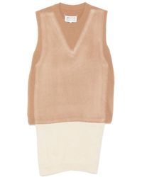 MM6 by Maison Margiela - Trompe L'Oeil Layered Sweater - Lyst
