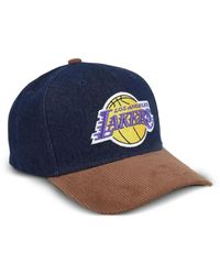 Mitchell & Ness - Los Angeles Lakers Pet Met Drukknoop - Lyst