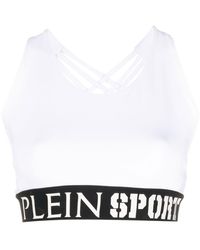 Philipp Plein - Crossover-strap Sports Bra - Lyst