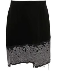 JW Anderson - Falda asimétrica con detalle de purpurina - Lyst