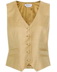 Gabriela Hearst - V-Neck Waistcoat - Lyst