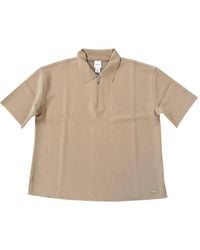 Calvin Klein - Ss Tailored Knit Collar Zip Top - Lyst