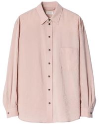 Lemaire - Straight Blouse Van Zijde - Lyst