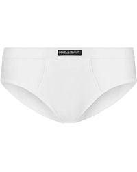 Dolce & Gabbana - Logo-Patch Briefs - Lyst