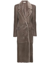 The Mannei - Greenock Leather Maxi Coat - Lyst