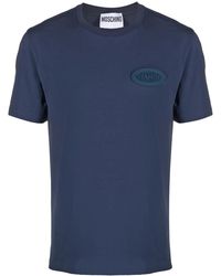 Moschino - Logo-Plaque T-Shirt - Lyst