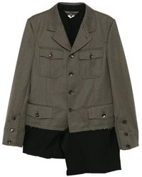 Comme des Garçons - Button-Up Layered Jacket - Lyst