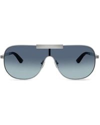 Versace - Greca Flow Mask Pilotenbrille - Lyst