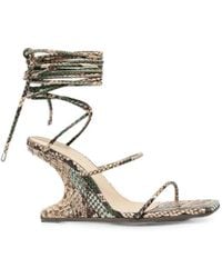 Rick Owens - Cantilever Sandalen Mit Schlangen-Effekt - Lyst