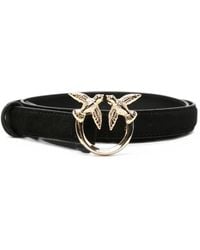 Pinko - Love Birds Suede Belt - Lyst