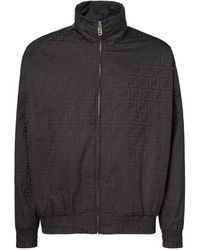 Fendi - Ff-Motif Zip-Up Jacket - Lyst
