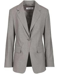 Max Mara - Single-Breasted Virgin-Wool Blazer - Lyst