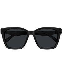 Saint Laurent - Square-Frame Logo-Detail Sunglasses - Lyst