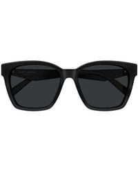Saint Laurent - Square-Frame Logo-Detail Sunglasses - Lyst