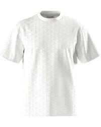 Lacoste - Camiseta Con Monograma En Jacquard - Lyst