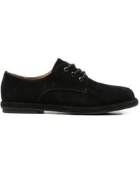 Linda Baumann - Suede Lace-Up Fastening Derby Shoes - Lyst
