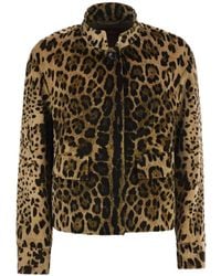 Max Mara - Tedro Leopard-Print Cropped Jacket - Lyst