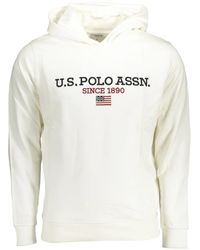 U.S. POLO ASSN. - Logo-Embroidered Hoodie - Lyst