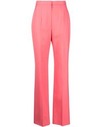 Alexander McQueen - High-waisted Tailored Wool Trousers - Lyst