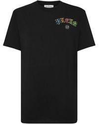 Philipp Plein - Logo-Embroidered Cotton T-Shirt - Lyst