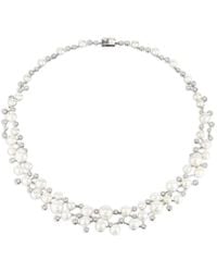Anabela Chan - Rhodium Vermeil Constellation Pearl And Diamond Necklace - Lyst