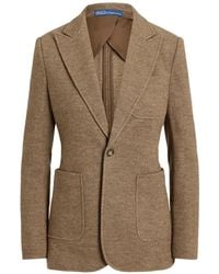 Polo Ralph Lauren - Single-Breasted Wool-Cotton Blazer - Lyst