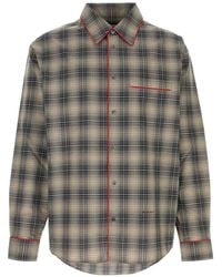 Marni - And Light Degradé Check Shirt With Contrast Piping - Lyst