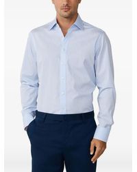 Hackett - Button-Down Striped Cotton Shirt - Lyst