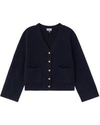 Ganni - Pocket Button-Fastening Cardigan - Lyst