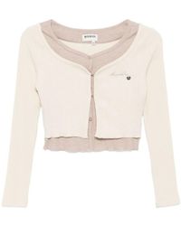 Musium Div. - Embroidered-Logo Layered Top - Lyst