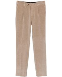 Brioni - Pleated Corduroy Trousers - Lyst