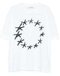 Etudes Studio - T-Shirt aus Bio-Baumwolle mit Sternen - Lyst