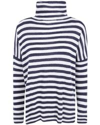 Base London - Striped Roll-Neck Sweater - Lyst