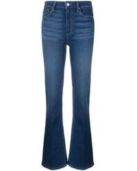 PAIGE - High-waist Flared Jeans - Lyst