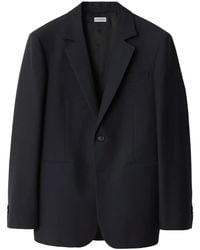 Burberry - Wollen Blazer Met Enkele Rij Knopen - Lyst