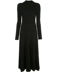 Rosetta Getty - Vestido de manga larga con cuello alto - Lyst