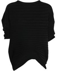 Pleats Please Issey Miyake - Chili Knit Ribbed Top - Lyst