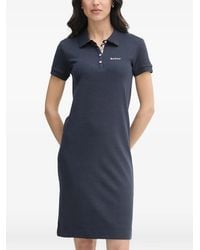 Barbour - Logo-Embroidered Mini Dress - Lyst