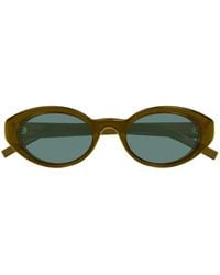 Saint Laurent - Sl 567 Plump Oval-Frame Sunglasses - Lyst