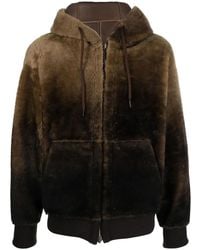 Salvatore Santoro - Reversible Shearling Hooded Jacket - Lyst