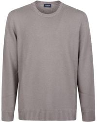 Drumohr - Ribbed Crew-Neck Sweater - Lyst