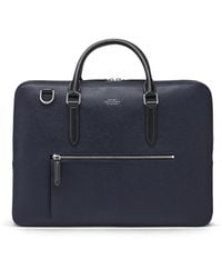 Smythson - Zip-Front Briefcase - Lyst