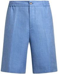Etro - Linen-Blend Shorts - Lyst