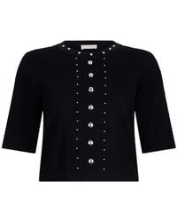 Liu Jo - Stud-Embellished Knit Top - Lyst