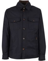 Moorer - Duino Hemdjacke mit Knopfverschluss - Lyst