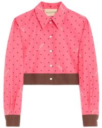 Valentino Garavani - Muslin Starry Signature Shirt With Star-Print - Lyst
