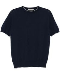 Canali - Fine Knit T-Shirt - Lyst
