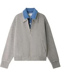 Sandro - Zip-Up Sweatshirt - Lyst